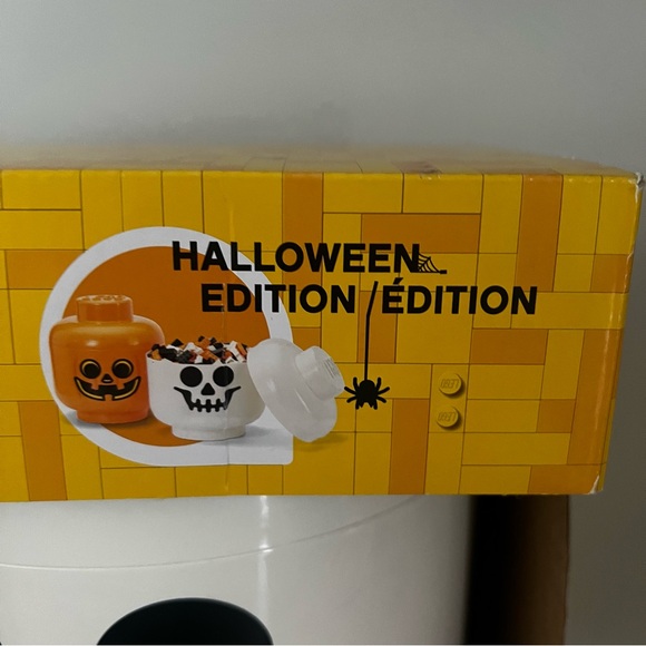 Lego Halloween Limited Edition Storage Heads 2 Piece Set Zombie & Skeleton Large - Picture 5 of 9